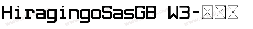 HiragingoSasGB W3字体转换